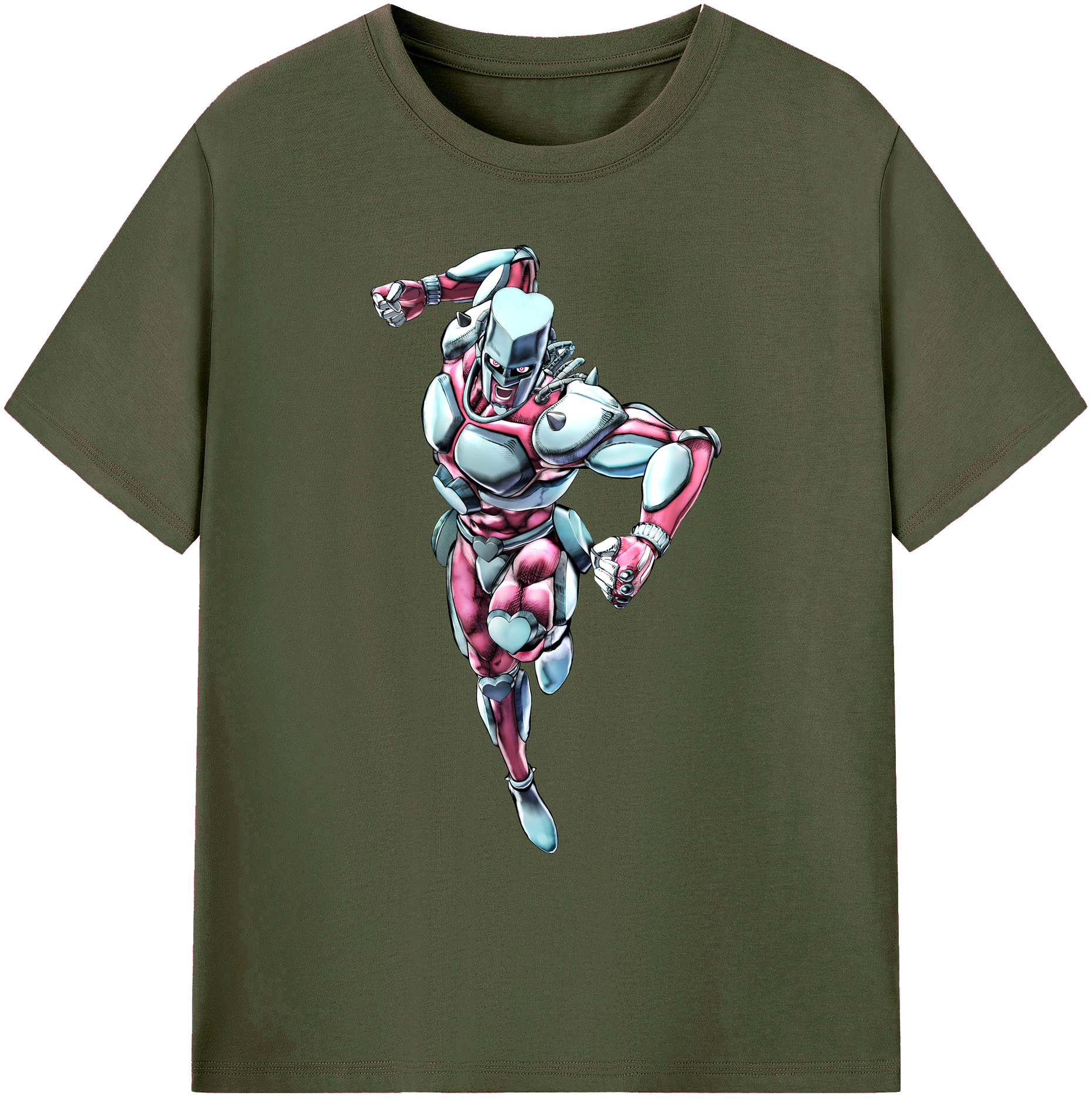 （画像用） ジョジョの奇妙な冒険 ひがしかた じょうすけ JoJo's Bizarre Adventure Higashikata Josuke 綿100％ メンズ半袖Tシャツ｜肌触りやわらか＆通気性